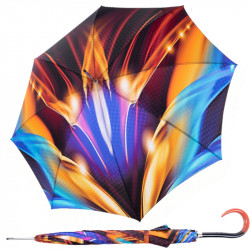 Elegance Boheme Flame - dámsky luxusný dáždnik s abstraktnou potlačou plameňov