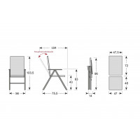 CONCEPT teak - záhradné polohovacie kreslo FSC®