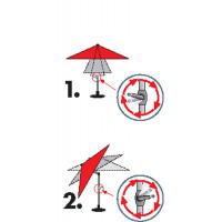 EXPERT 320 cm - slnečník s automatickým naklápaním kľučkou - 2. akosť (S247)