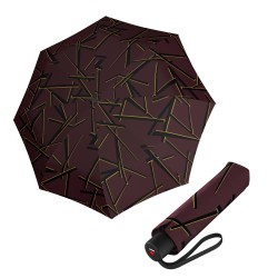 KNIRPS A.050 MEDIUM Kombat chianti - elegantný dámsky skladací dáždnik