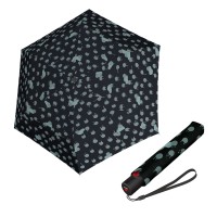 Knirps U.200 Duomatic rainyday black - elegantný dámsky plne automatický dáždnik